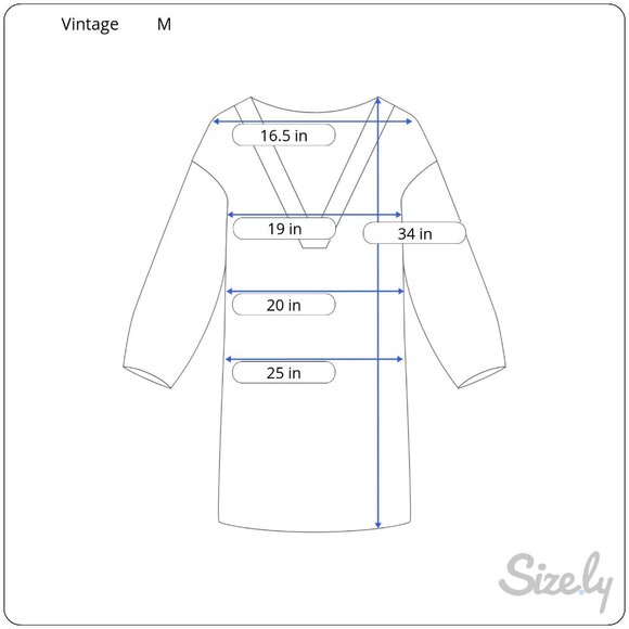 Vintage 1990s Deirdre Fitzgerald Blue Chunky Knit Button Front Tunic Sweater - Picture 7 of 7